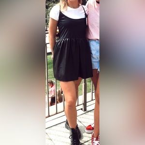 Silence and Noise Leather Mini Dress